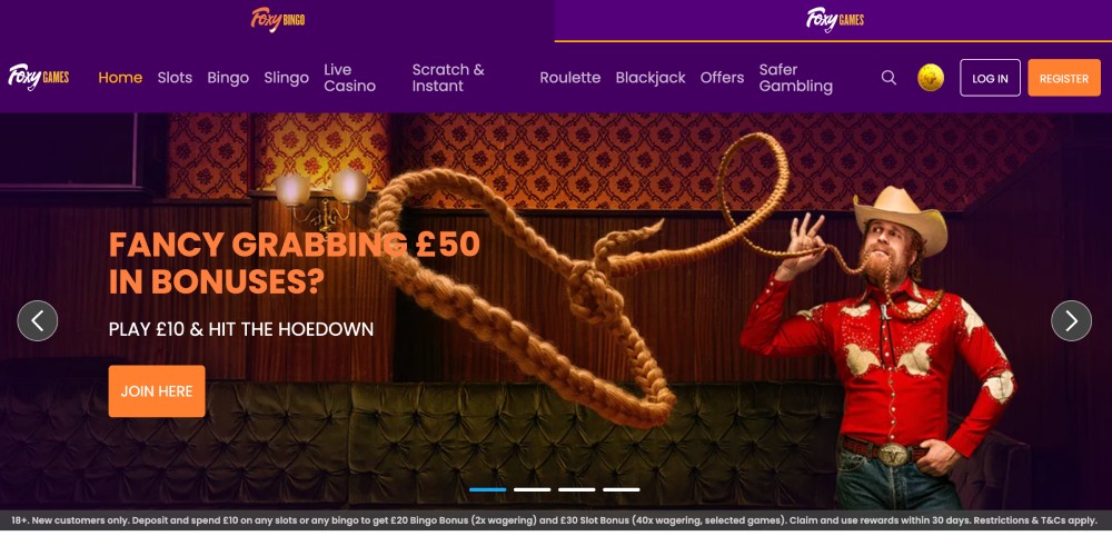 open the main website
