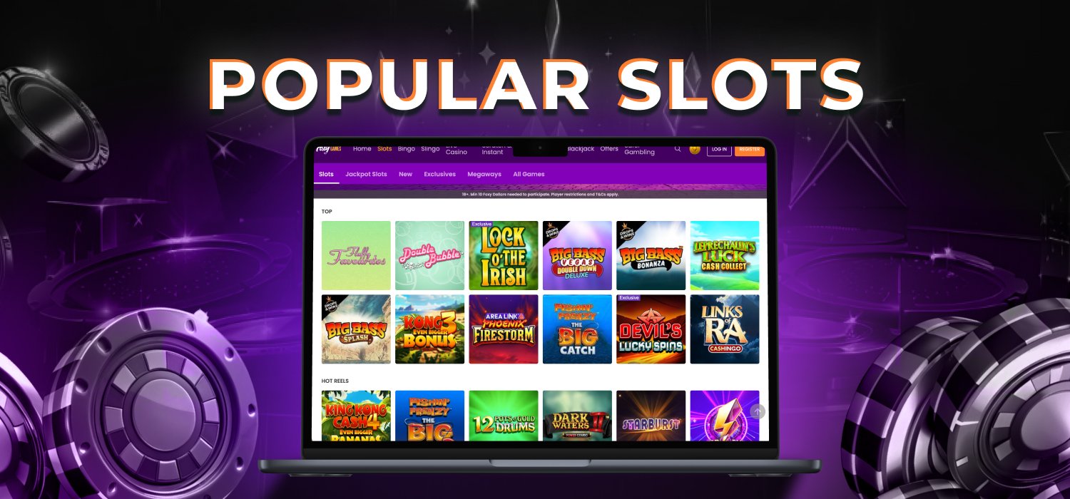 popular slot games at foxy bingo